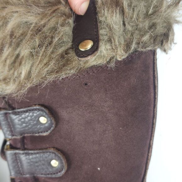 Sorel Women's Joan Of Arctic US8 Brown Waterproof Lined Shearling Snow Boots - Picture 16 of 16